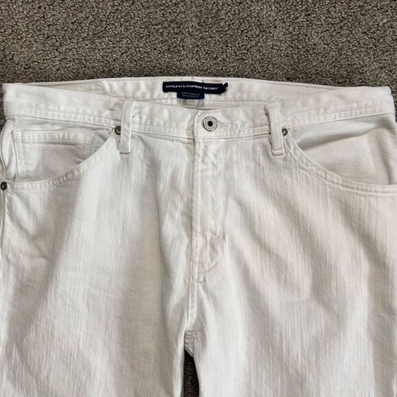 Ralph Lauren Sport Blue Label Prescott 208 White Straight Leg Jeans sz 31 - Picture 9 of 11